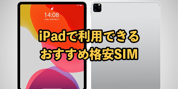 iPadで契約できる格安SIM12選！注意点や確認事項を解説