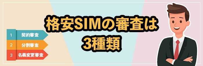 格安SIMの携帯契約で実施される審査は3種類！携帯ブラックなら要注意